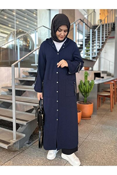 Berika YILDIRIM ÖRME KREP HIRKA LACİVERT