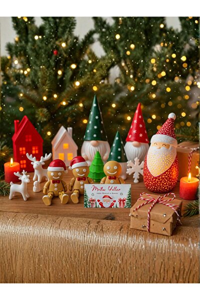 Root Made 20 Parça Yılbaşı Hediye Kutusu Noel Temalı Dekoratif Set Yılbaşı Süsleri Premium Yeni Yıl Hediyesi