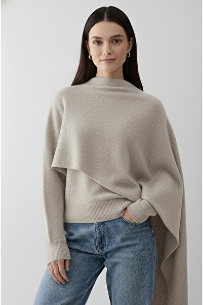 My Blog سترة تريكو بتفاصيل وشاح المنك - 98073