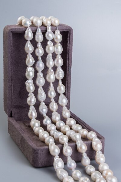 Uçar Doğaltaş İnci Doğal Taş Barok Kesim 10x12mm Kesim