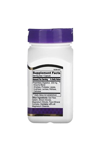 21st Century DIGESTIVE ENZYMES CAPS 30'S