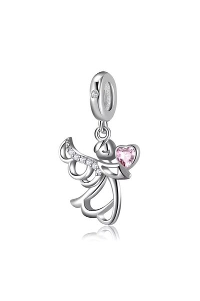 delis Charm/talisman argint 925, JW1631, model Angel, placat cu rodiu