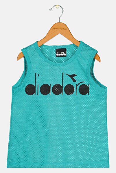Diadora Toddlers Boy Sleeveless Brand Logo Sportswear Tank Top, Turquoise