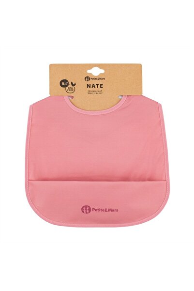 Petite&Mars Baveta impermeabila cu buzunar, Petite&Mars, Nate, 37 cm— 27 cm, ...