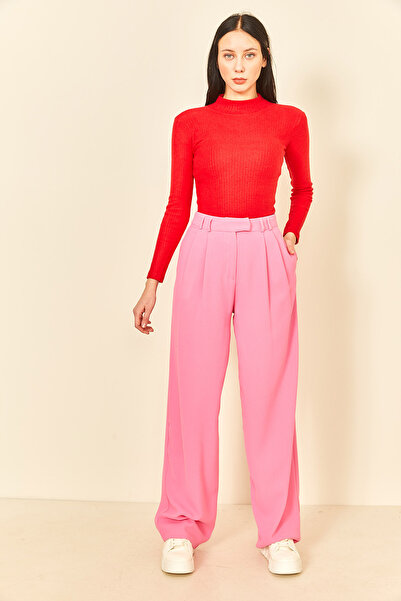 eyyebelle Women's Long Sleeve Turtleneck Corded Fabric Badi