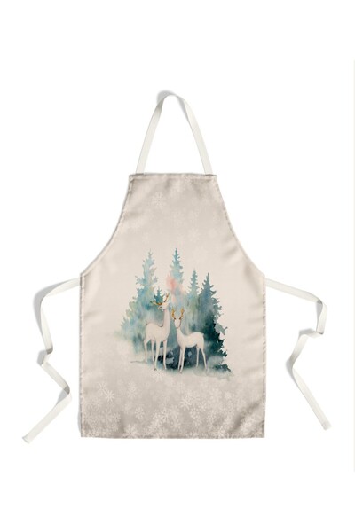 Club Cotton Kitchen apron with Christmas motifs, 100% cotton, Last Dream