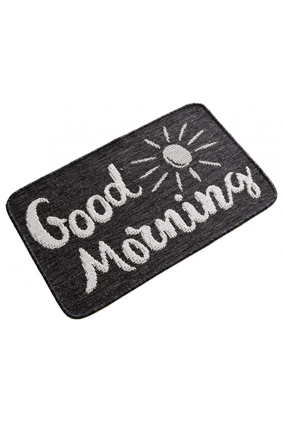 Flex Jute Entrance Mat, Model 19615-80, Gray, Black, Anti-Slip, Anti-Allergic, Polypropylene