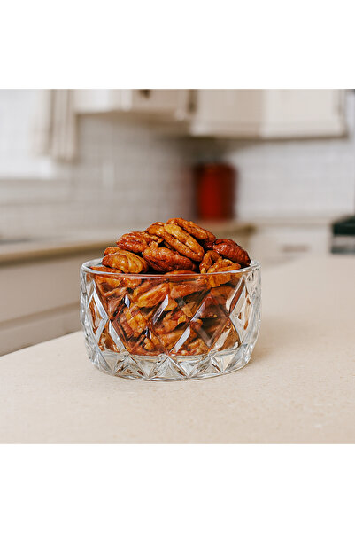 Lüks Sepeti Miami - Glass Dessert Snack Square Bowl - 140 ml