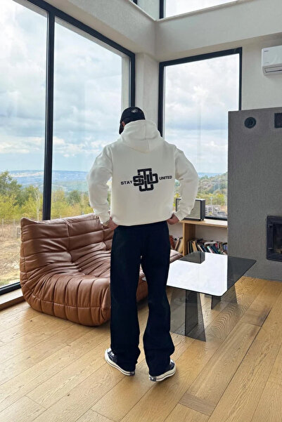 Flaubert Men's Printed Sweatshirt 3 Thread Fabric Oversize