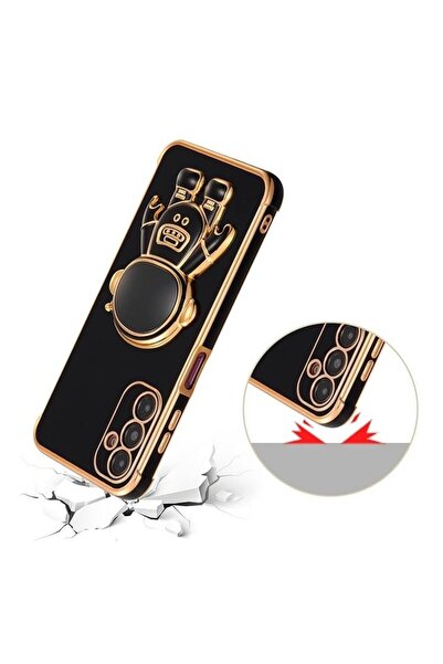 Flippy Husa de Protectie 2 in 1, Flippy, pentru Samsung Galaxy S23, Astronaut cu Suport, din TPU, Negru