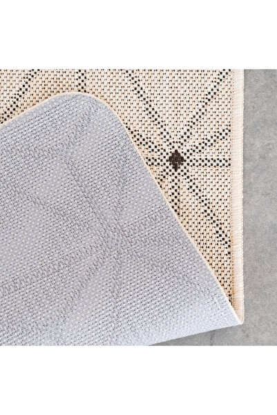 Flex Carpet Model 19647‑19, Cream, Beige, Flat weave, Anti-allergic, Kitchen