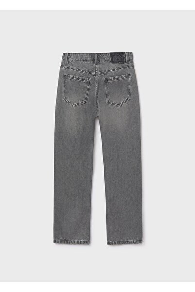 MAYORAL Girl's Gray Wide Leg Jeans 7574