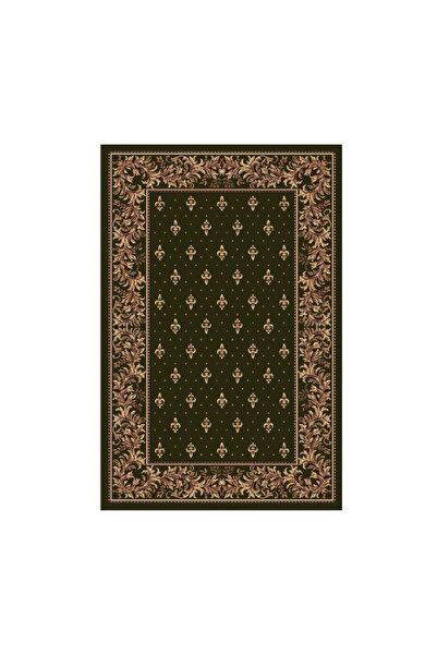 Lotos Church Pattern Carpet 15033-310, Green, 8 mm Thread, Cell, Hall, Office