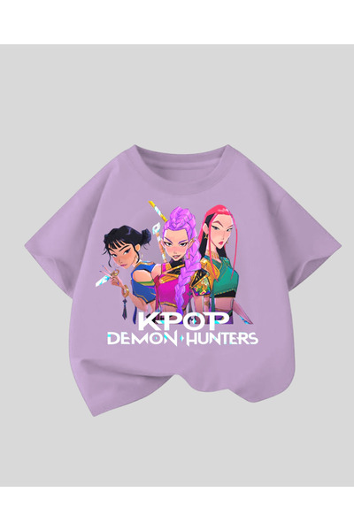 Touz Moda К-поп «Мисливці за демонами» Дитячий дизайн Унісекс Оверсайз футболка