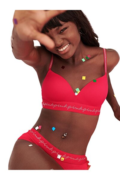 Victoria's Secret Bra Victoria's Secret, Wear everywere wireless push-up bra, Red, 34D (75D)