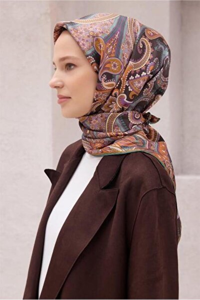 Belli Μαντήλι Tivil Pure Silk 4202 - 82 Καπνιστό Εθνοτικό Μοτίβο
