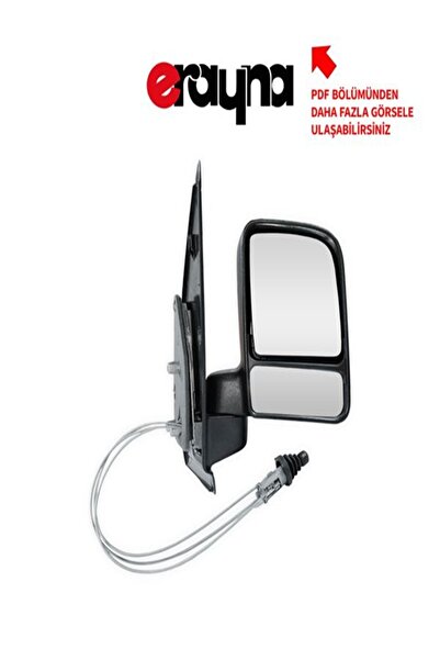 ERAYNA FORD CONNECT 2002-2008 DIŞ DİKİZ AYNASI MEKANİK (MANUEL) ÇİFT CAM SAĞ ...