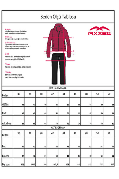 AXXEL Women's Black Plus Size Tracksuit Set-T-1014