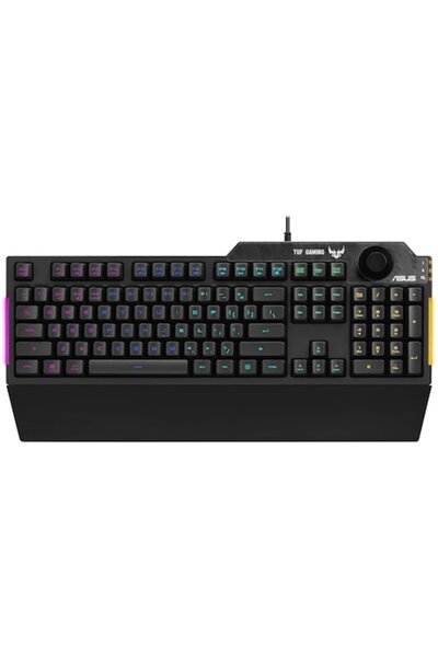 ASUS TUF K1 gaming keyboard, 5-zone RGB lighting