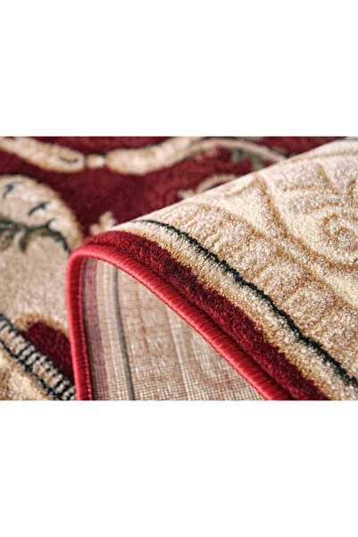 Lotos Carpet Model Lotos15002-210, Grena, Cream, 8mm Thread, Anti-Allergic, Living Room, Bedroom, Dining Room