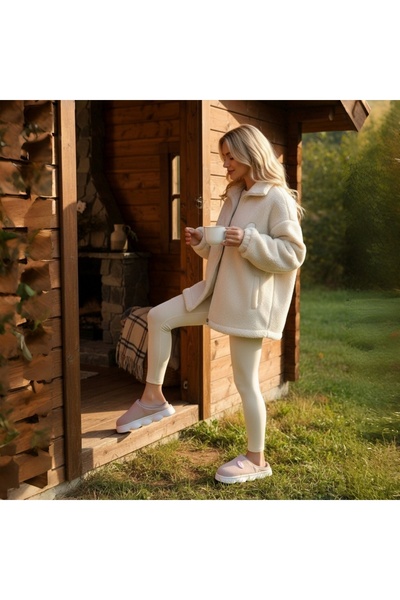 OEM Papuci de casa pufosi, caldurosi si relaxanti, pentru dama, A-813