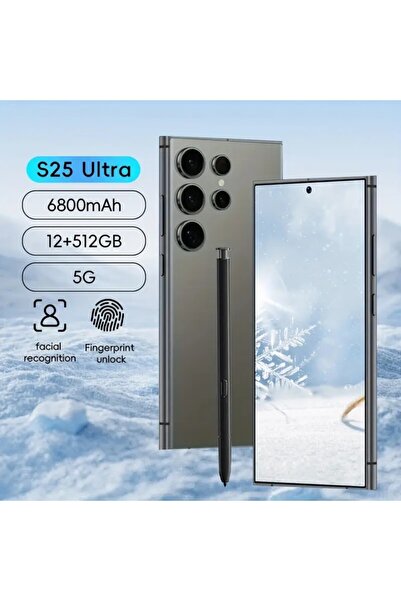 W&O S25 Ultra 5G Unlocked, 12GB + 512GB, Fast Charger, Facial Recognition, Business Phone for Travelers