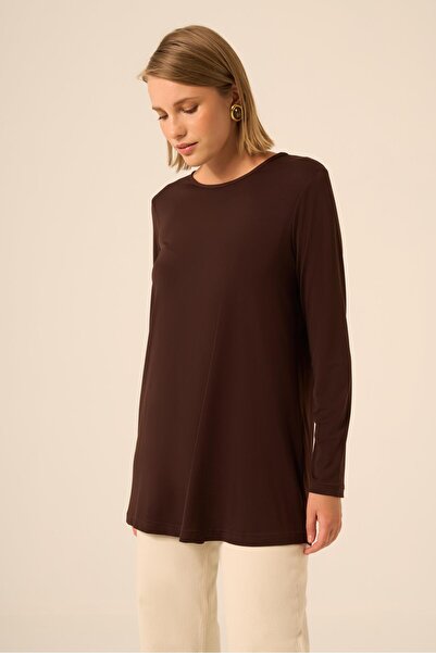 FTZ WOMEN Women's Long Sleeve Underwear Brown 31086