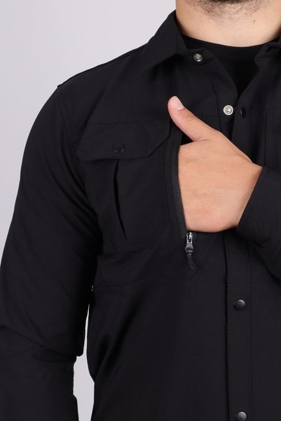 KORDAK Cămașă tactică pentru exterior din Lycra cu mâneci lungi