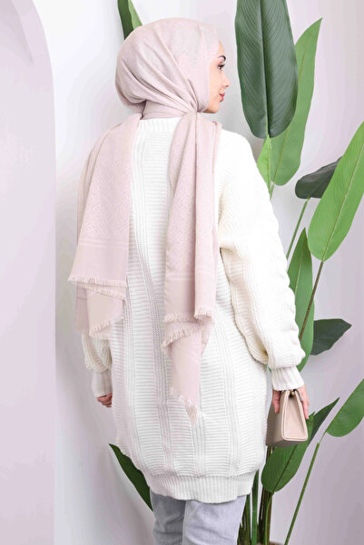 H&E LUXURY DESIGN Women's Hijab Compatible Buttoned Oversized Knitwear Cardigan