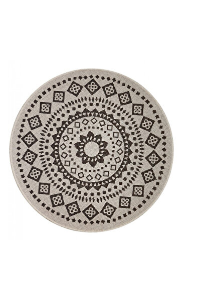 natura Round Carpet ModelNatura 19100‑19, Cream, Flat weave, Anti-allergic, Living room, Kitchen