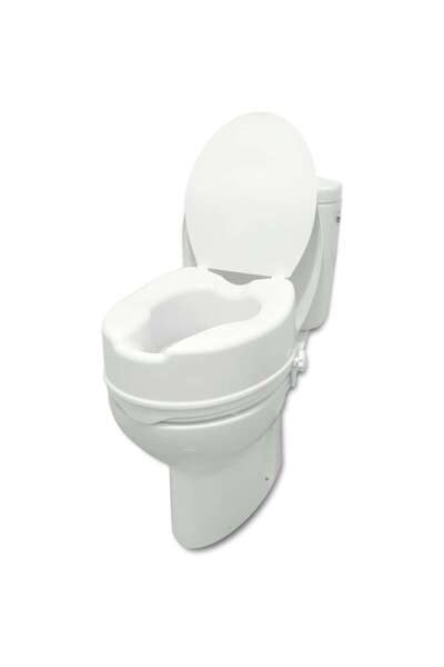 MACVI Înălțător pentru capac de toaletă de 15 cm, suport universal, capacitate de susținere de 210 kg, alb.