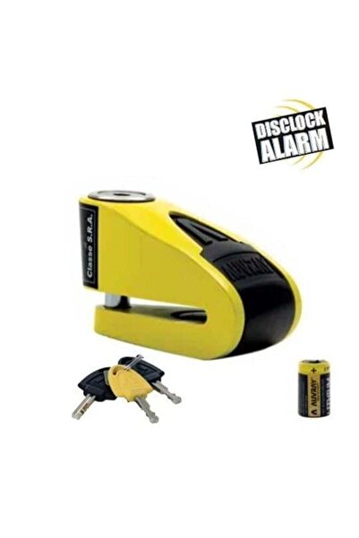Genel Markalar B-Lock 06 Alarmlı Disk Kilidi 6 MM 120db Sarı Siyah