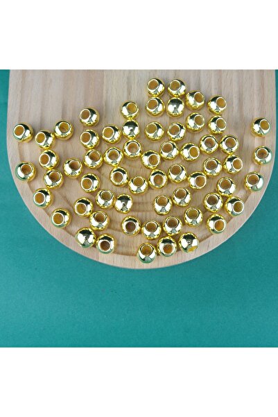 Prestij Boncuk Geantă de mână din plastic de culoare aurie și mărgele pentru ...