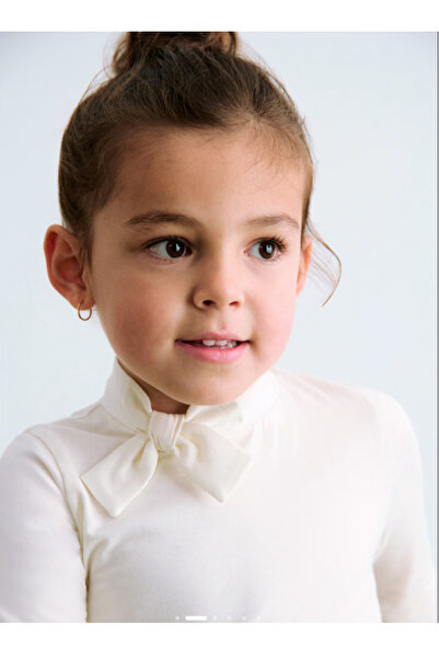 Abel & Lula Abel Lula Girls' Half Turtleneck Bow Sweatshirt