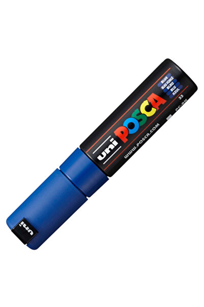 UNİ-BALL قلم ماركر بوستر (8.0) من يونيبال، ذو أساس مائي، لون أزرق