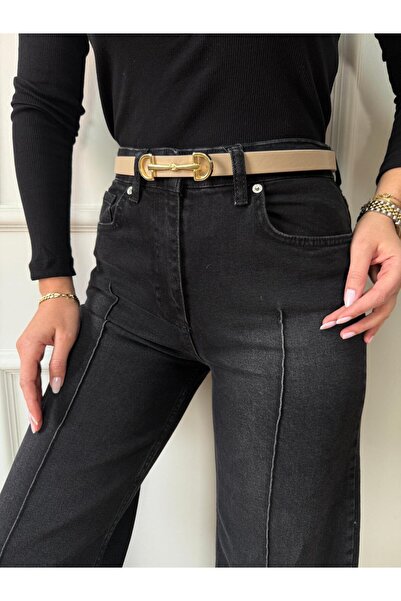 Size Özgü İnce Tokalı Vizon Kemer