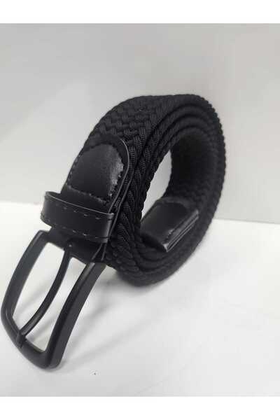 Duflon 3-Piece Men's Knitted Elastic Belt Set
