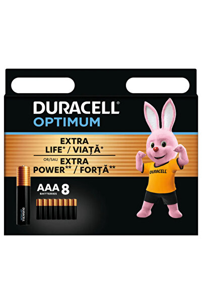 Duracell Set 8 baterii AAA Optimum