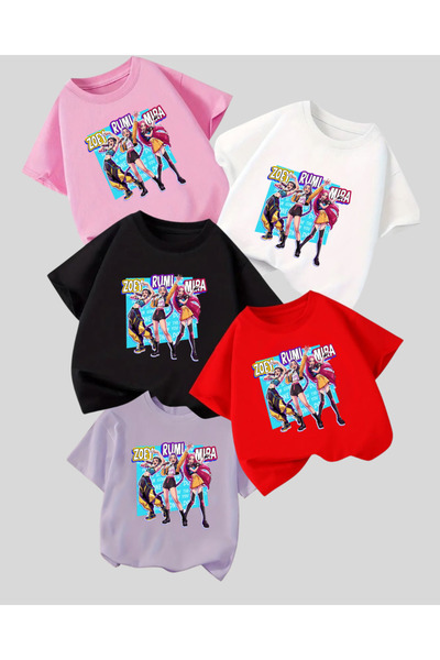 Touz Moda Μπλουζάκι KPop Demon Hunters Kids Design Unisex oversized