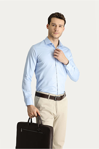 Kiğılı Long Sleeve Slim Fit Slim Fit Non Iron Shirt