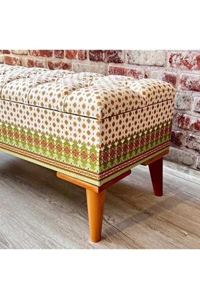 Mi Puf Trendy Desenli Sandıklı Puf