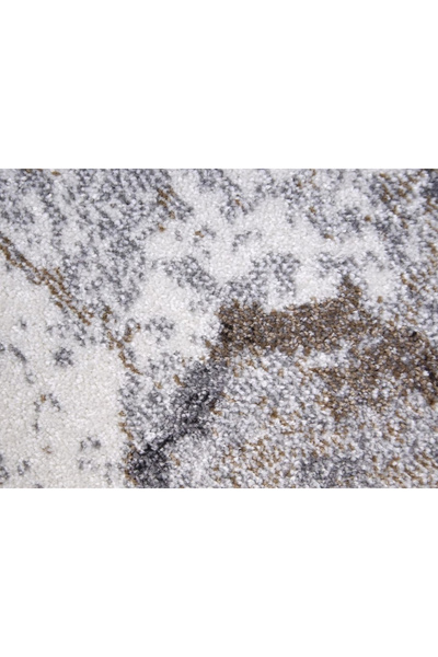 Kolibri Carpet Model 18098-BG19, Gray, Brown, 9 mm Thread, Anti-Allergic, Living Room, Bedroom, Hallway