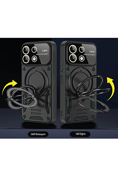 NewFace Nrtmsa Xiaomi Redmi 13C Case Joy Lens Stand Cover (142914) - Red