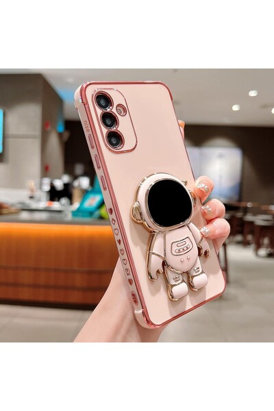 Flippy 2-in-1 TPU Phone Case with Astronaut Stand for Samsung Galaxy S24 Plus - Pink