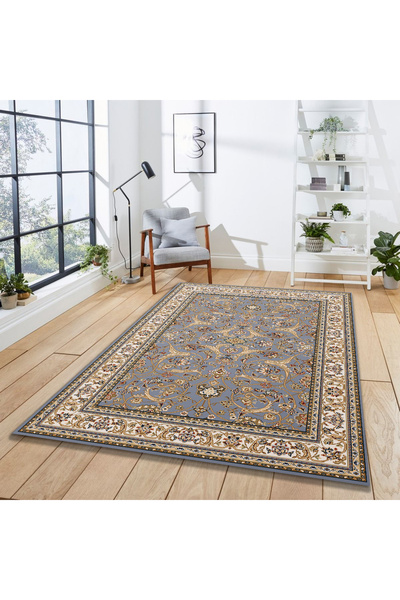 Kolibri Carpet Model Amina 27001-410, Cream, Gray, 10 mm Thread, Anti-Allergic, Living Room, Bedroom, Dining Room, Office