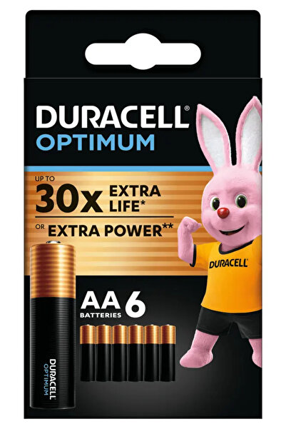 Duracell Set 6 baterii AA Optimum