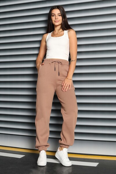 TOFİSA επένδυση fleece Φούτερ με τρεις ράγες ελαστικό βελούδο - 27834-VIZON