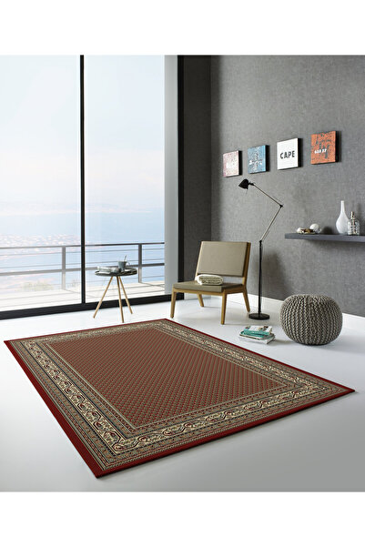 KASMAR Belgian Premium Carpet Model Kasmar9595‑014, Red, 9mm Pile, Anti-Allergic, Living Room, Bedroom