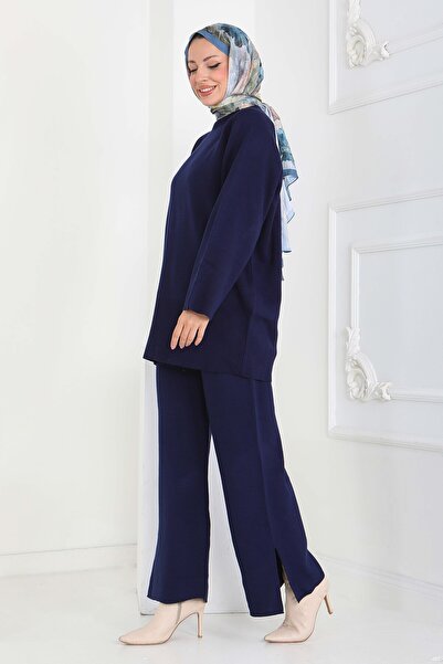 TOFİSA Ιταλικό Σετ Τρικό με Μανίκια σε Σκούρο Μπλε - 27933-ΣΚΟΥΡΟ ΜΠΛΕ