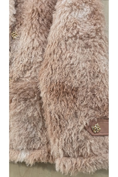 Park Moda Batik Pattern Faux Fur Coat